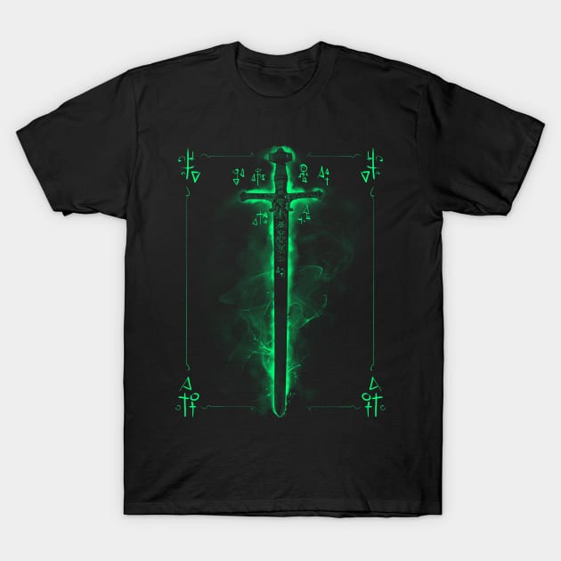 Ancient Celtic Sword - Irish Magic T-Shirt by Area31Studios